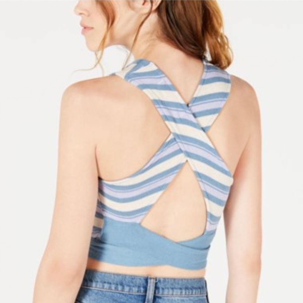 Free People - We The Free - Striped Tank - Tie Back - Size M